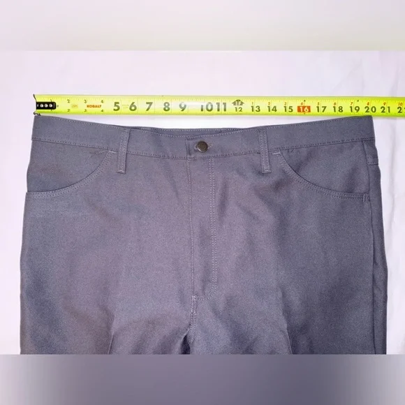 Wrangler NWT Men’s Size 40W 30L Grey Polyester Business Casual Dress Jeans - Picture 3 of 10